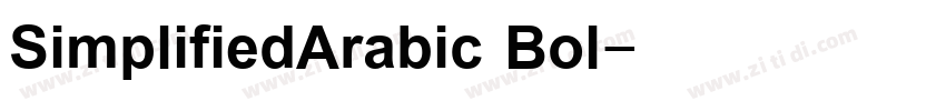 SimplifiedArabic Bol字体转换
